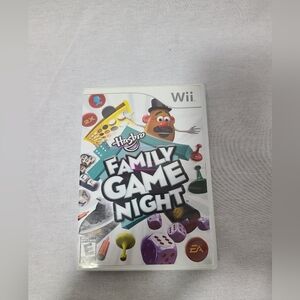 Hasbro Family Game Night (Nintendo Wii, 2008) CIB COMPLETE TESTED